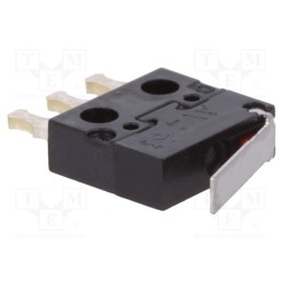 10 pcs : AV402461 - Microswitch SNAP ACTION, 0.1A/30VDC, with lever, SPDT, ON-(ON)