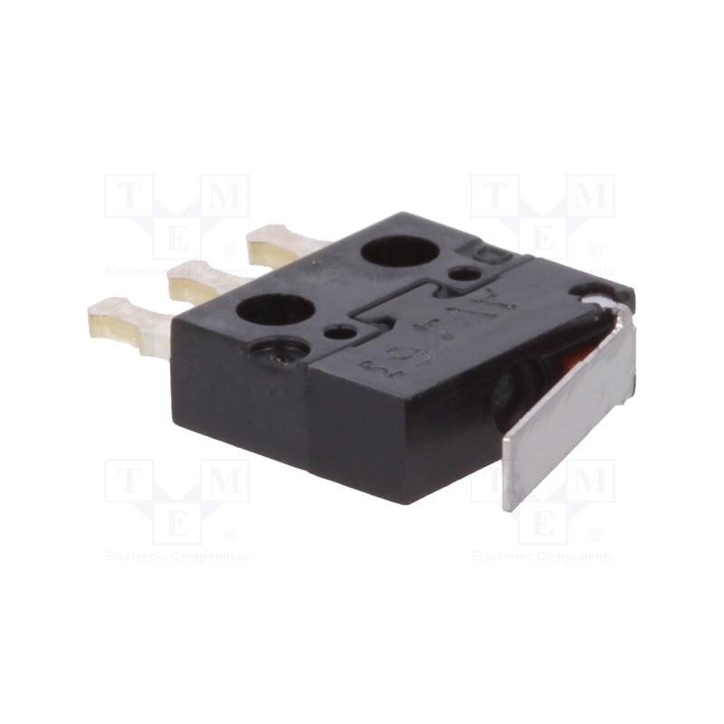 10 pcs : AV402461 - Microswitch SNAP ACTION, 0.1A/30VDC, with lever, SPDT, ON-(ON)