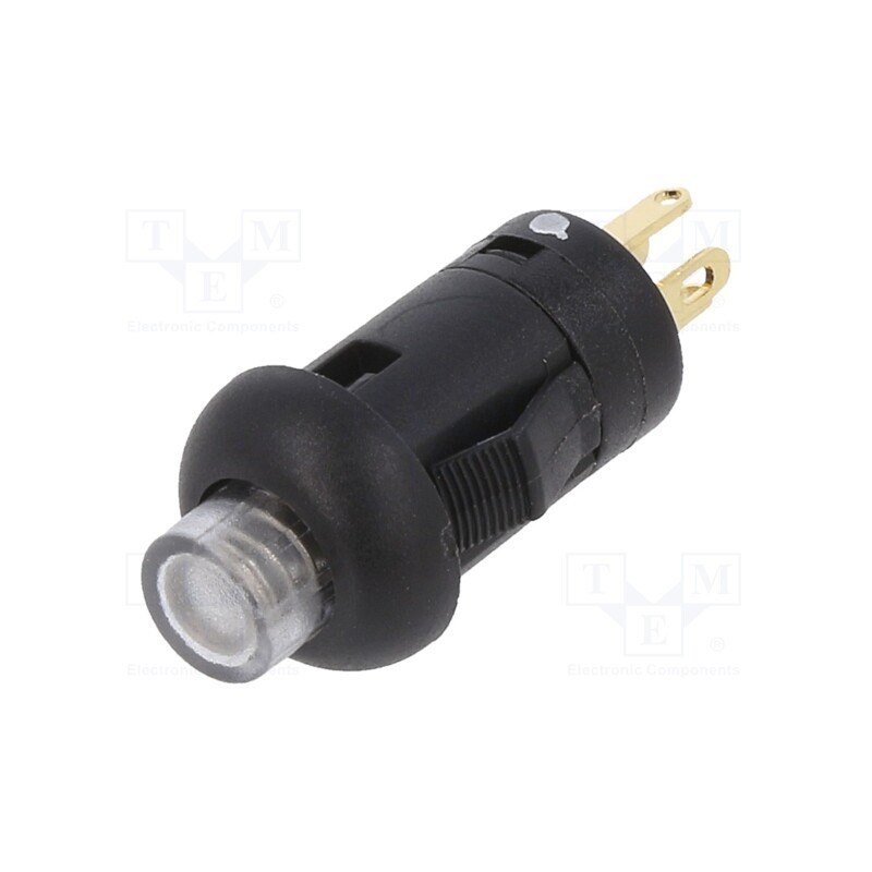 10 pcs : LP1OA1AR - Switch: push-button, Pos: 2, SPST-NO, 0.1A/30VDC, OFF-(ON), red