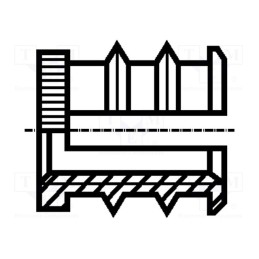 100 pcs : 1386387 - Threaded insert, brass, without coating, M4, BN 1046, L: 8mm
