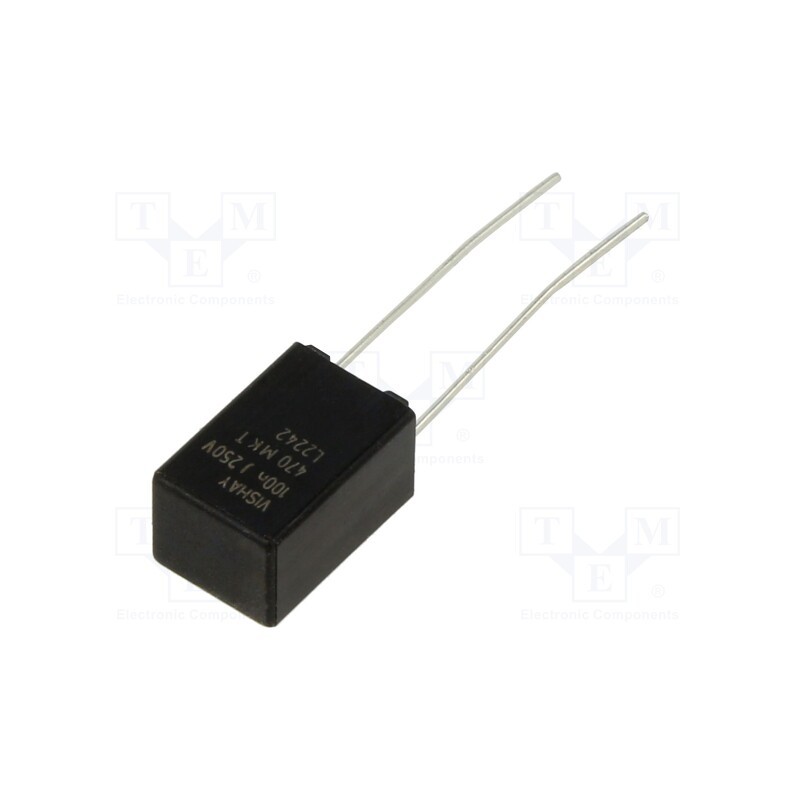 10 pcs : BFC247036104 - Capacitor: polyester, 100nF, 160VAC, 250VDC, 5mm, ±5%, THT