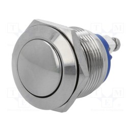 10 pcs : GQ19B-10/N - Switch: vandal resistant, Pos: 2, SPST-NO, 2A/36VDC, IP65, OFF-(ON)