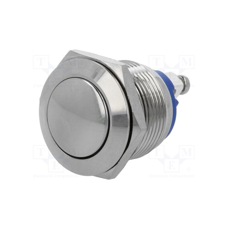 10 pcs : GQ19B-10/N - Switch: vandal resistant, Pos: 2, SPST-NO, 2A/36VDC, IP65, OFF-(ON)