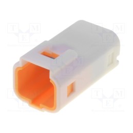 10 pcs : B03B-JWPF-SK-R (LF)(SN) - Socket, wire-board, male, JWPF, 2mm, PIN: 3, THT, 100V, 3A, -40÷85°C