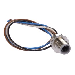1 pcs - Hirschmann Straight Male 4 way M12 to Unterminated Sensor Actuator Cable, 200mm