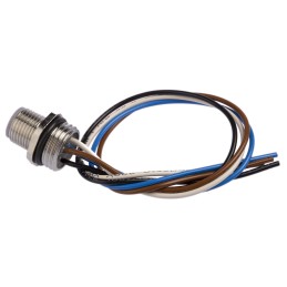 1 pcs - Hirschmann Straight Male 4 way M12 to Unterminated Sensor Actuator Cable, 200mm