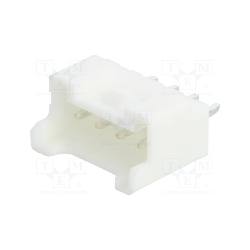 20 pcs : B04B-PASK-1 (LF)(SN) - Socket, wire-board, male, PA, 2mm, PIN: 4, THT, 3A, Locking: latch
