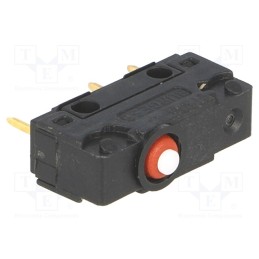 10 pcs : V4NCST8 - Microswitch SNAP ACTION, 5A/250VAC, without lever, SPDT, ON-(ON)