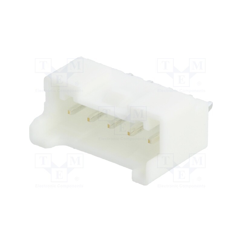 20 pcs : B05B-PASK-1 (LF)(SN) - Socket, wire-board, male, PA, 2mm, PIN: 5, THT, 3A, Locking: latch