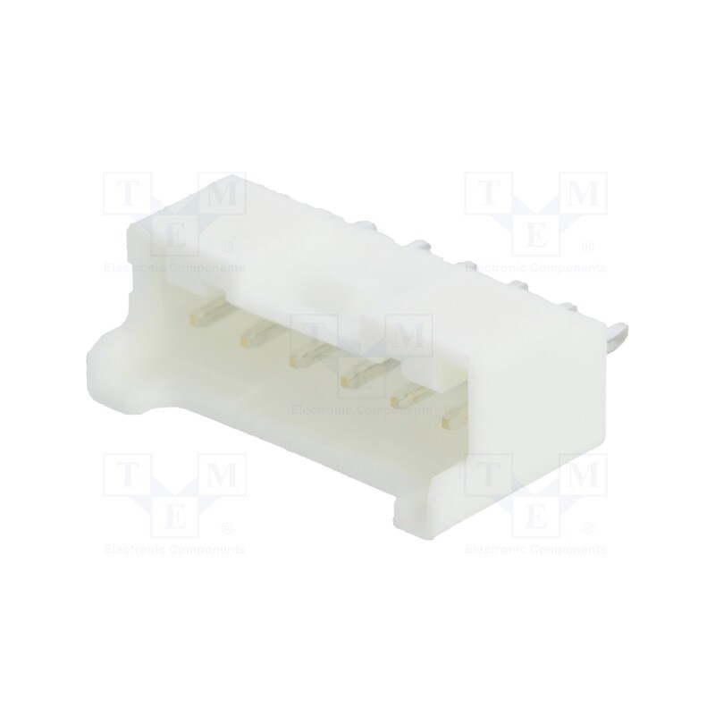 20 pcs : B06B-PASK-1 (LF)(SN) - Socket, wire-board, male, PA, 2mm, PIN: 6, THT, 3A, Locking: latch
