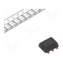 10 pcs : SN74LVC1G97DRLR - IC: digital, configurable,multiple-function, IN: 3, CMOS, SMD, 10uA
