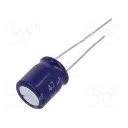10 pcs : ECEA1HN470U - Capacitor: electrolytic, bipolar, THT, 47uF, 50VDC, Ø10x12.5mm