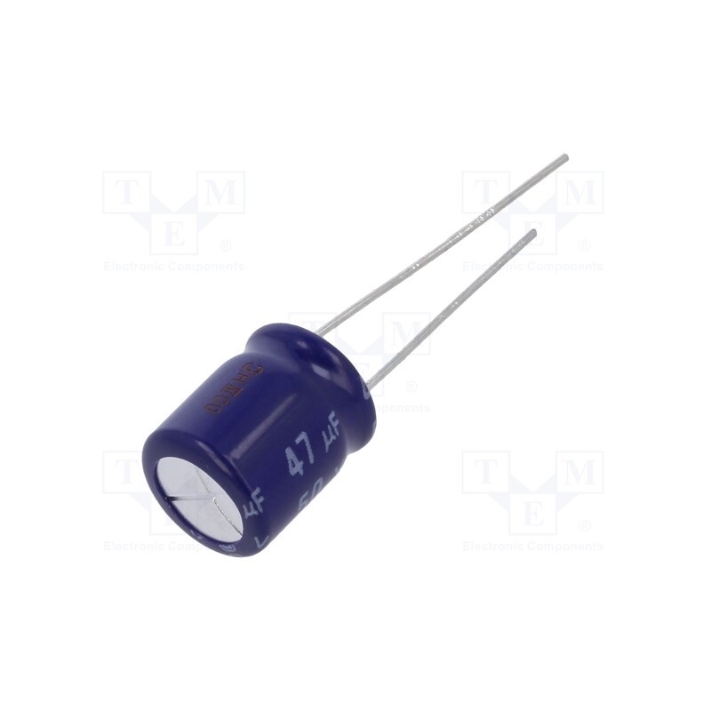 10 pcs : ECEA1HN470U - Capacitor: electrolytic, bipolar, THT, 47uF, 50VDC, Ø10x12.5mm