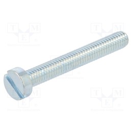 100 pcs : 1128639 - Screw, M4x30, 0.7, Head: cheese head, slotted, steel, zinc, DIN 84A