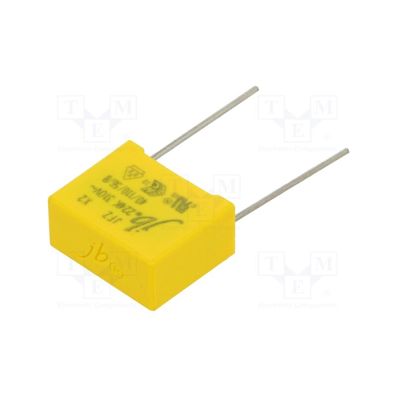 50 pcs : JFZ-220N/310-P15 - Capacitor: polypropylene, 220nF, 18x14.5x8.5mm, THT, ±10%, 15mm