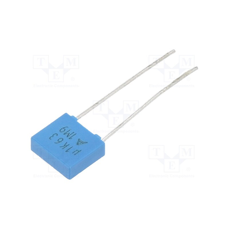 50 pcs : B32529C0104K289 - Capacitor: polyester, 0.1uF, 40VAC, 63VDC, 5mm, ±10%, 7.3x6.5x2.5mm