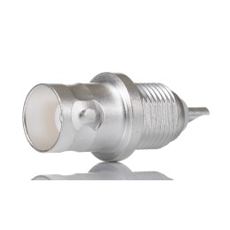 1 pcs - RS PRO, jack Panel Mount BNC Connector, 50Ω, Solder Termination, Straight Body