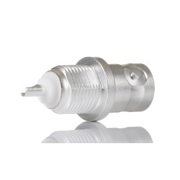 1 pcs - RS PRO, jack Panel Mount BNC Connector, 50Ω, Solder Termination, Straight Body