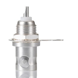 1 pcs - RS PRO, jack Panel Mount BNC Connector, 50Ω, Solder Termination, Straight Body