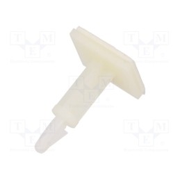 50 pcs : 8GB07V40997 - PCB distance, polyamide, L: 19.1mm, self-adhesive,snap fastener