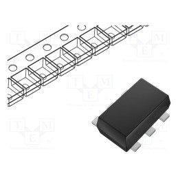 50 pcs : HN1B04FE-GR,LF(T - Transistor: NPN / PNP, bipolar, complementary pair, 50V, 0.15A