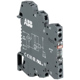 1 pcs - ABB R600 Series Interface Relay, DIN Rail Mount, 12V dc Coil, SPDT, 6A Load