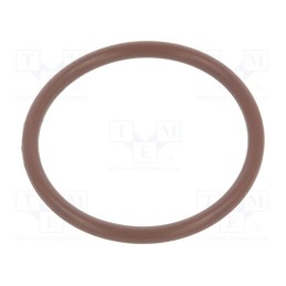 50 pcs : 01-0024.00X2 ORING 75FPM BROWN - O-ring gasket, FPM, Thk: 2mm, Øint: 24mm, brown, -20÷200°C