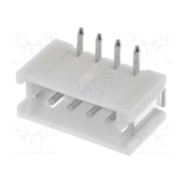 10 pcs : B4B-ZR-SM4-TF (LF)(SN) - Socket, wire-board, male, ZH, 1.5mm, PIN: 4, SMT, 50V, 1A, -25÷85°C