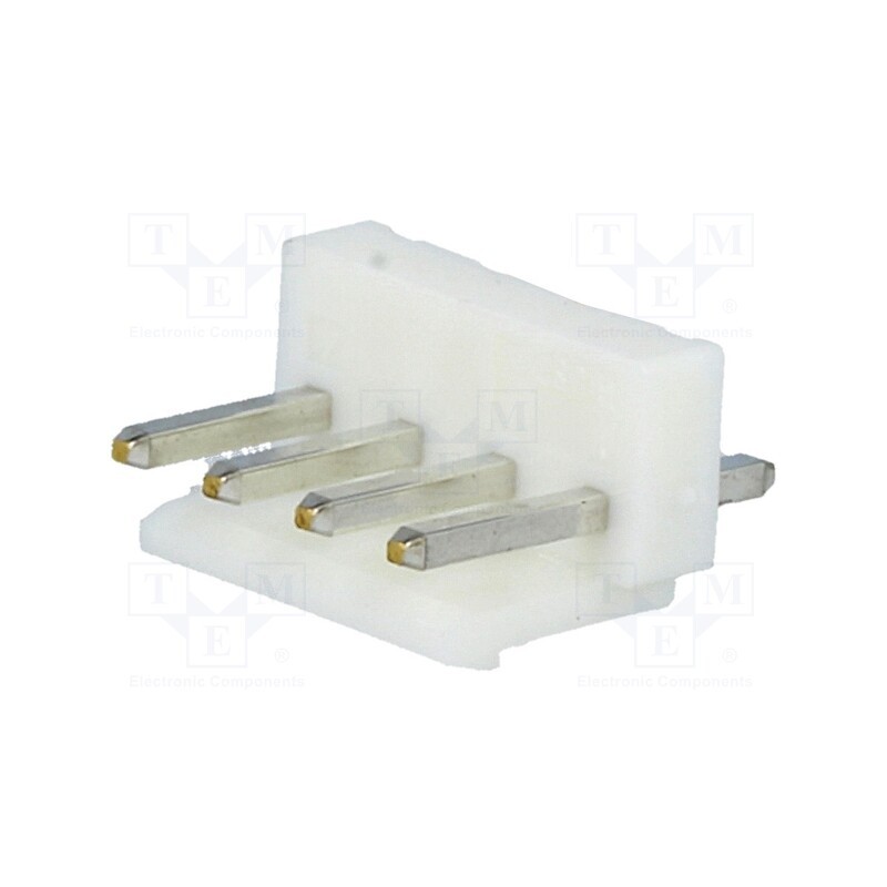 20 pcs : B4P-VH (LF)(SN) - Socket, wire-board, male, VH, 3.96mm, PIN: 4, THT, 250V, 10A, -25÷85°C