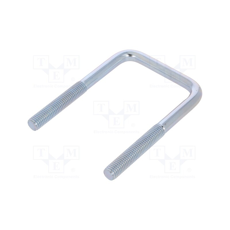 10 pcs : CBTC.10..61.110 (2') - U-bolt, C, 1.5, steel, zinc, Thread len: 53mm, Int.width: 61mm