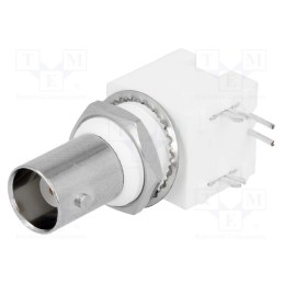 10 pcs : B6252H5-NPP3G-50 - Socket, BNC, female, insulated, angled 90°, 50Ω, THT