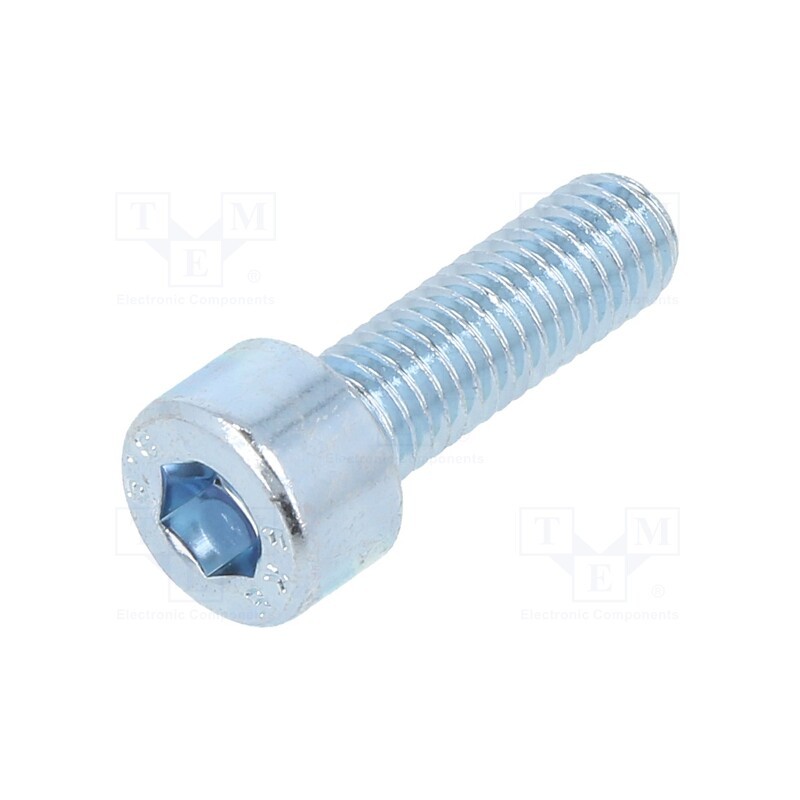 500 pcs : 1004107 - Screw, M5x16, 0.8, Head: cheese head, hex key, HEX 4mm, steel, zinc