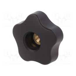 10 pcs : VCT.50 FP-M8 - Knob, Ø: 50mm, Int.thread: M8, 20mm, H: 32mm, technopolymer PP