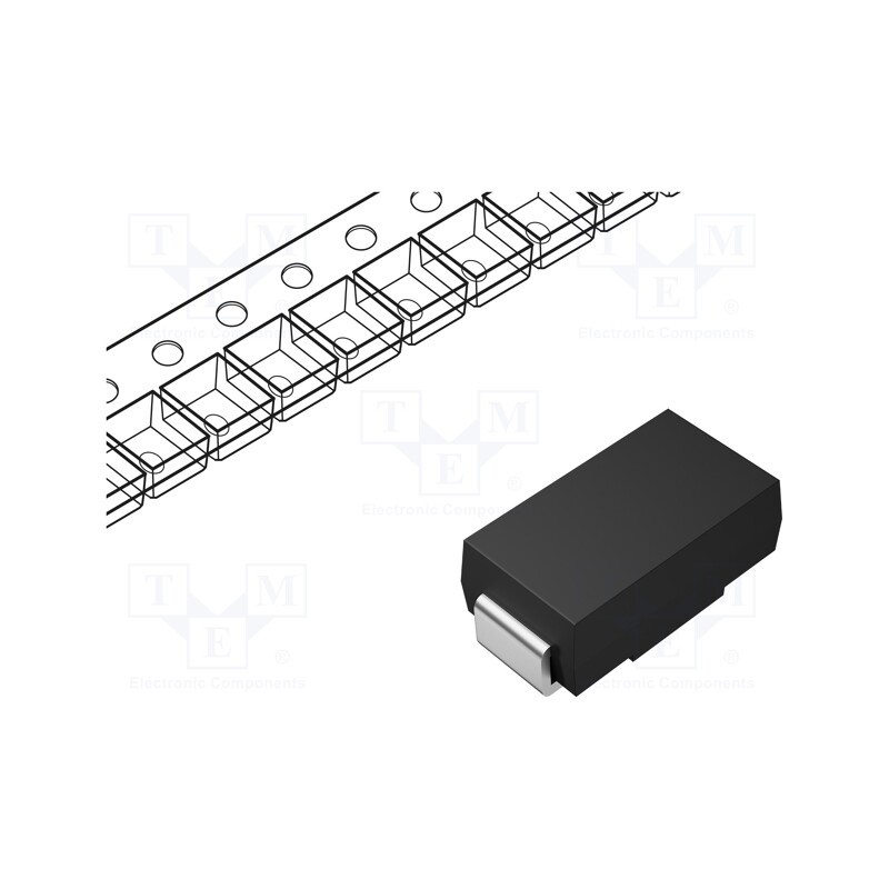 10 pcs : 10BJ18A - Diode: TVS, 1kW, 20÷22.1V, 34.3A, unidirectional, SMB,