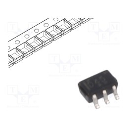 10 pcs : SN74LVC1G374DCKR - IC: digital, D flip-flop, Ch: 1, CMOS, SMD, SC70, , 74LVC