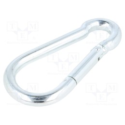 10 pcs : KSO11120 - Carabiner, steel, for rope, L: 120mm, zinc, 11mm