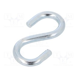 50 pcs : OUS.7 - Quick link S type, steel, zinc, 7mm