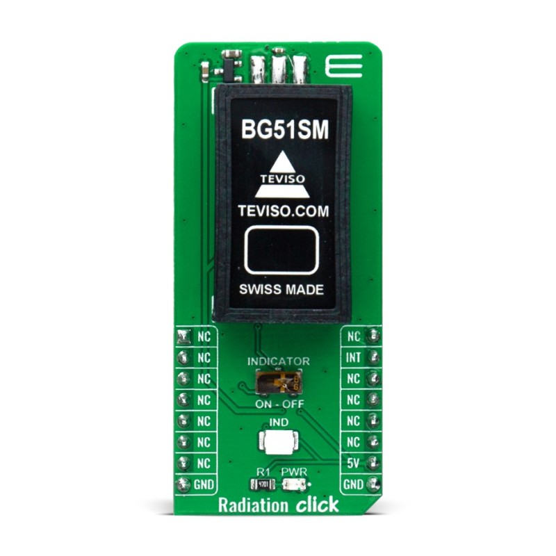 1 pcs - MikroElektronika Radiation Click Enviroment Sensor mikroBus Click Board for BG51