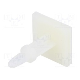 50 pcs : 8GB07V41005 - PCB distance, polyamide, L: 15.9mm, self-adhesive,snap fastener