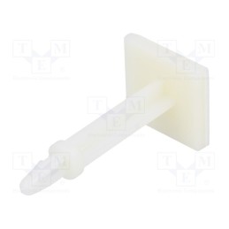 50 pcs : 8GB07V41000 - PCB distance, polyamide, L: 28.6mm, self-adhesive,snap fastener