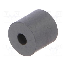 10 pcs : B-20F-46 - Ferrite: sleeve, L: 4.3mm, Øint: 1.5mm, Øout: 4.6mm, Core mat: MnZn