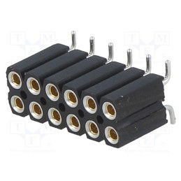 10 pcs : BL 16 SMD 067 12 - Socket, pin strips, female, PIN: 12, vertical, 2.54mm, SMT, 2x6