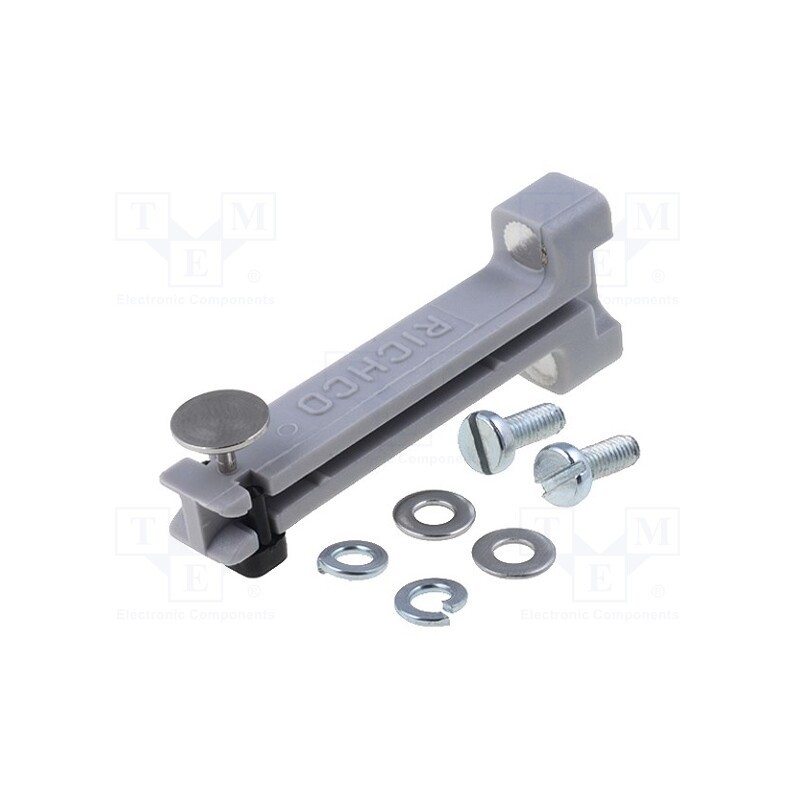 10 pcs : VMCG-50-MPBK-K - PCB guide, polyamide, grey, L: 46.5mm, B: 42.3mm, C: 18mm, D: 3mm