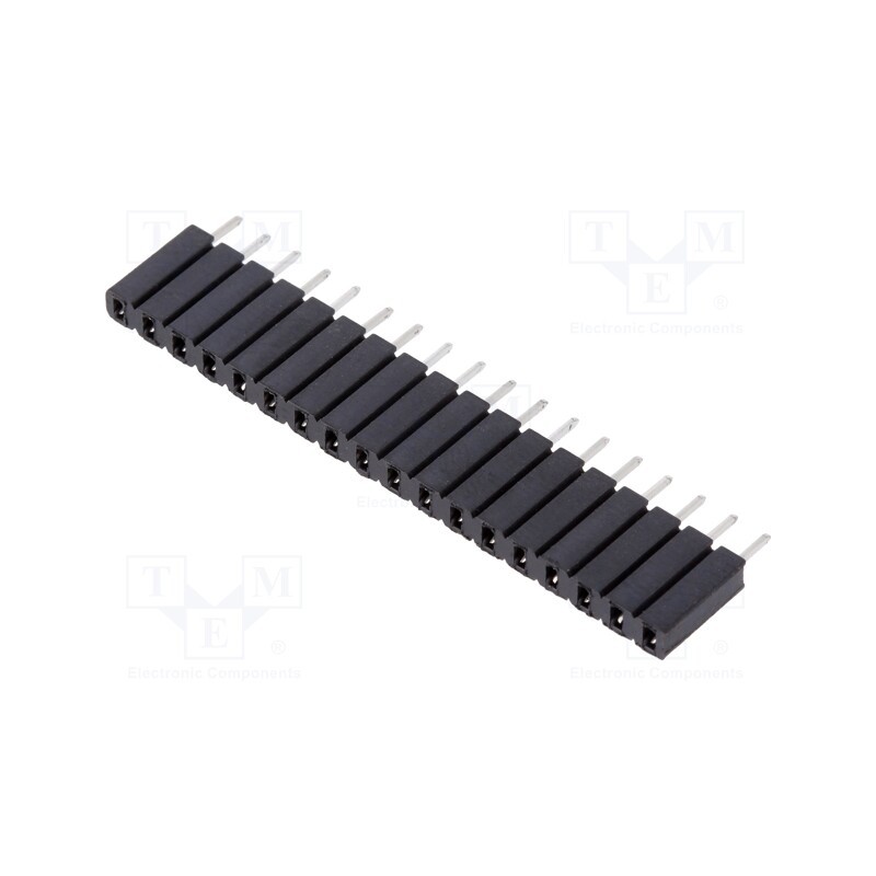 10 pcs : BL1.18Z - Socket, pin strips, female, PIN: 18, straight, 2.54mm, THT, 1x18