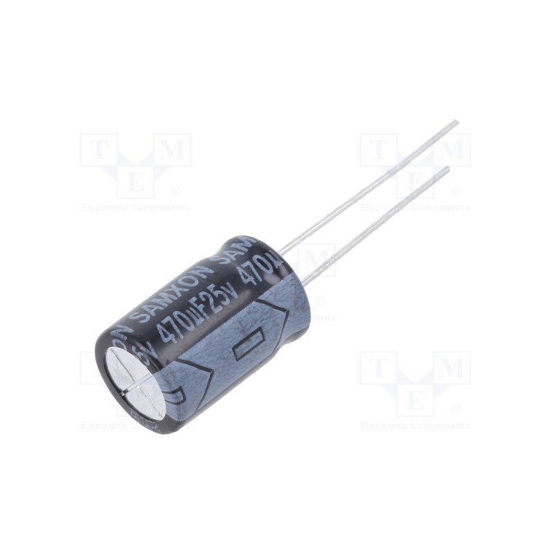 50 pcs : EGY477M1EG16RRTRP-R - Capacitor: electrolytic, THT, 470uF, 25VDC, Ø10x16mm, Pitch: 5mm