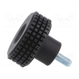 10 pcs : MBT.30 P-M5X10-C9 - Knob, Ø: 31mm, Ext.thread: M5, 10mm, H: 24mm, technopolymer PP, MBT-P