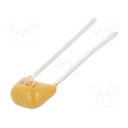 50 pcs : CT40805Y105M101F1R - Capacitor: ceramic, 1uF, 100V, Y5V, ±20%, THT, 2.54mm