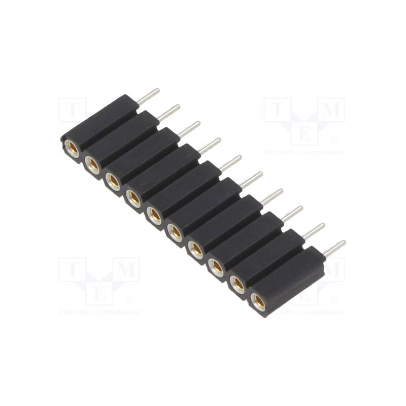 10 pcs : BL5.10Z - Socket, pin strips, female, PIN: 10, straight, 2.54mm, THT, 1x10