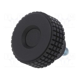 10 pcs : MBT.30 P-M6X10-C9 - Knob, Ø: 31mm, Ext.thread: M6, 10mm, H: 24mm, technopolymer PP, MBT-P