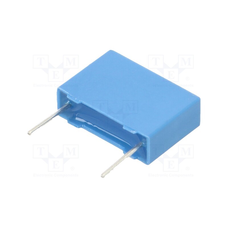 10 pcs : B32521C0105J000 - Capacitor: polyester, 1uF, 40VAC, 63VDC, 10mm, ±5%, 13x9x4mm, THT